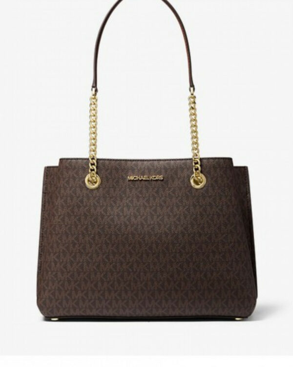 Michael Kors Teagen Large Long Drop Satchel (brown)