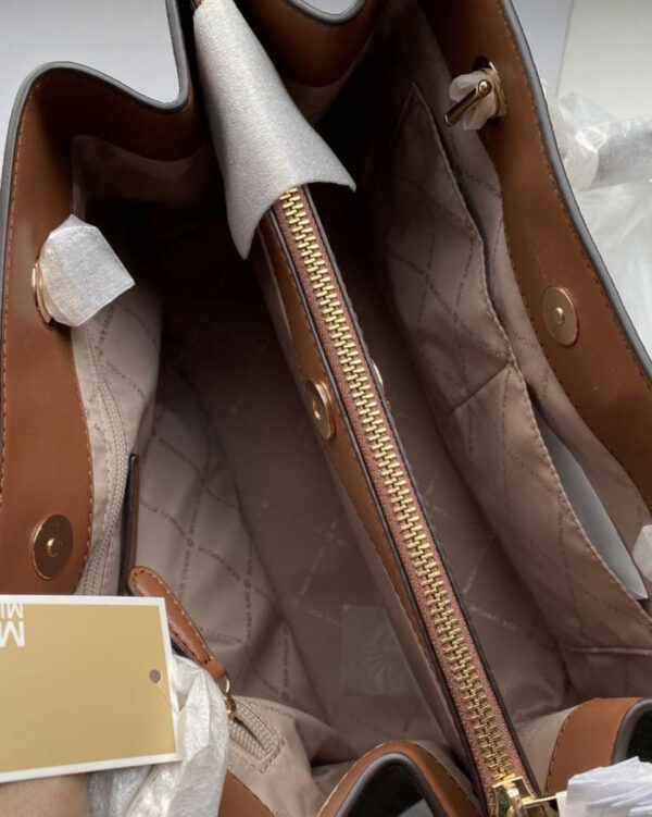 Michael Kors Teagen Large Long Drop Satchel (brown) - Image 6