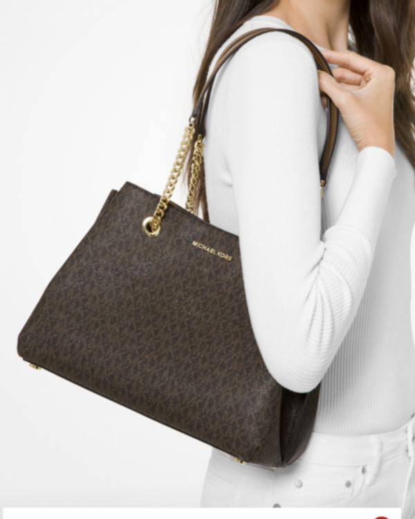Michael Kors Teagen Large Long Drop Satchel (brown) - Image 2