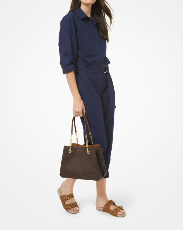 Michael Kors Teagen Large Long Drop Satchel (brown) - Image 3