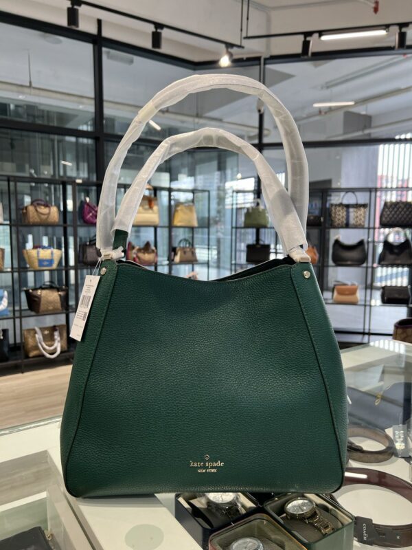 Kate Spade Leila Medium Triple Compartment Shoulder Bag (Deep Jade)