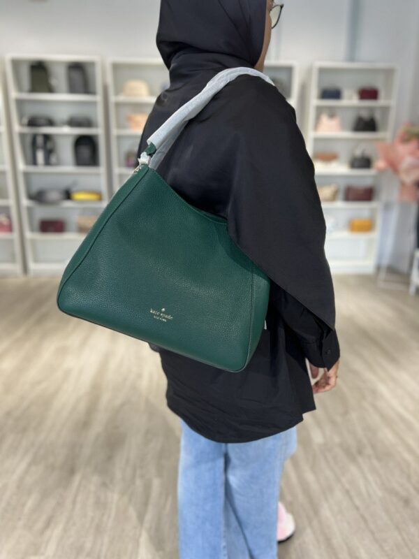 Kate Spade Leila Medium Triple Compartment Shoulder Bag (Deep Jade) - Image 2