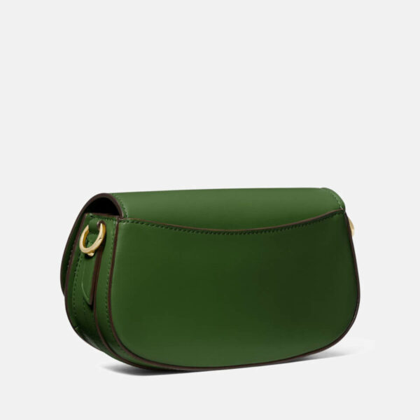 Michael Kors Mila Medium Leather Leather Messenger (amazon Green) - Image 3