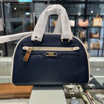Michael Kors Williamsburg Small Pebbled Leather (navy Multi) - Boutique Collection