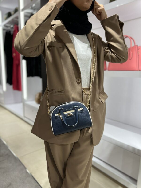Michael Kors Williamsburg Small Pebbled Leather (navy Multi) Boutique Collection - Image 3