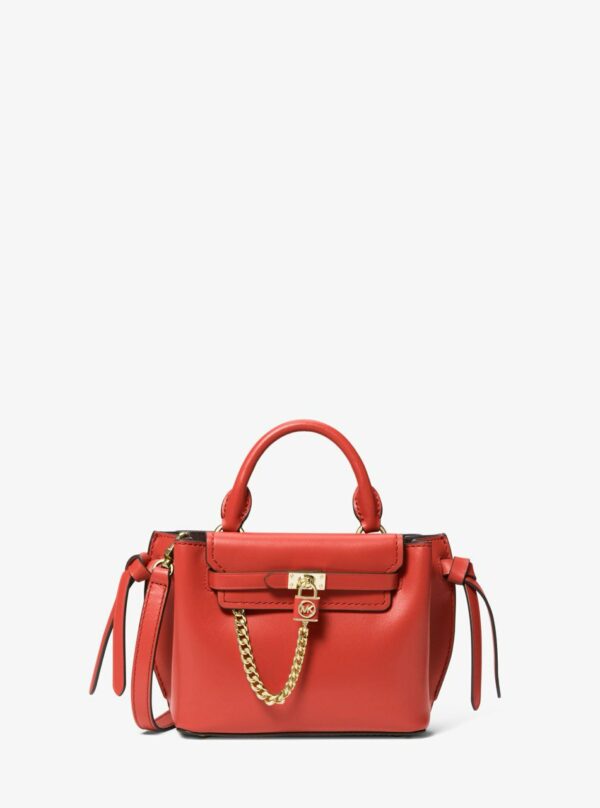 Michael Kors Hamilton Legacy  Small Leather Belted Satchel (terracotta)