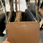 Michael Kors Jet Set Item Large Saffiano Leather Crossbody (luggage)