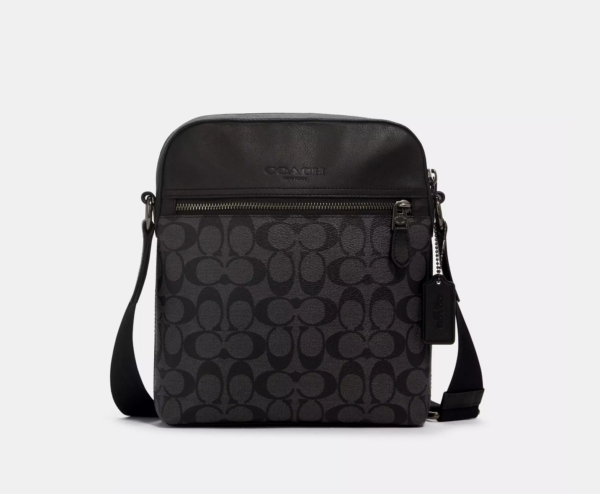 Coach Houston Flight Bag In Signature (Black)