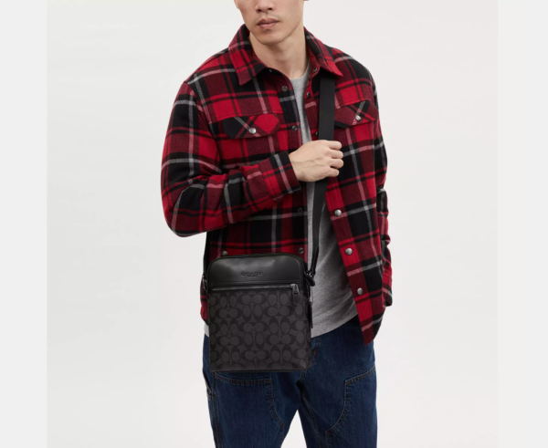 Coach Houston Flight Bag In Signature (Black) - Image 2