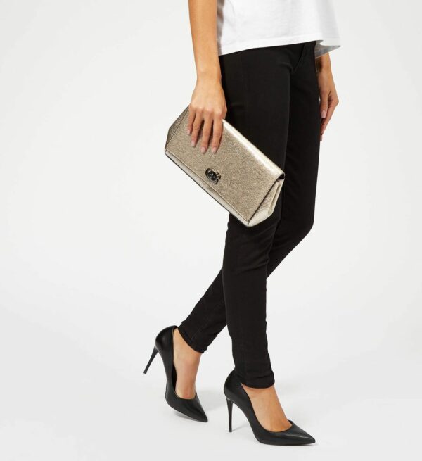 Coach Alexa Turnlock Clutch (platinum) - Image 2