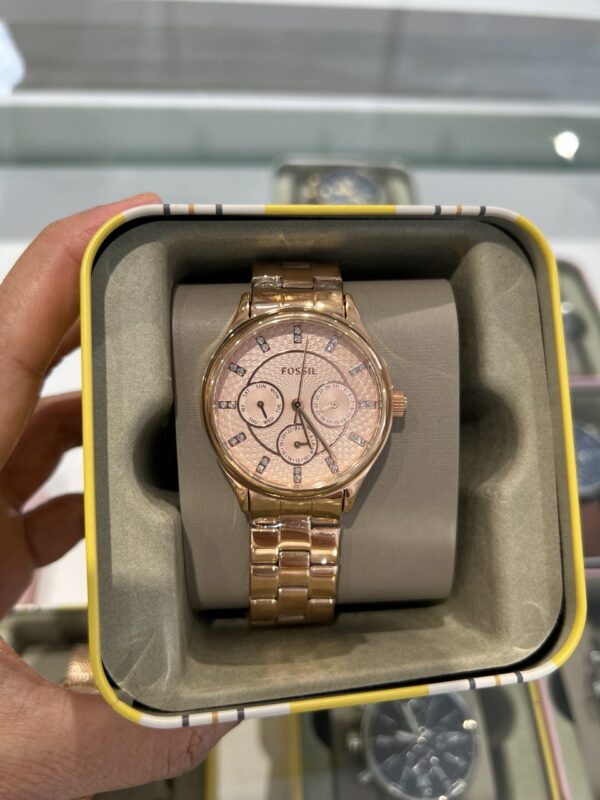 Fossil Modern Sophisticate Multifunction Rose Gold Tone Watch Women (bq1561) - Image 3
