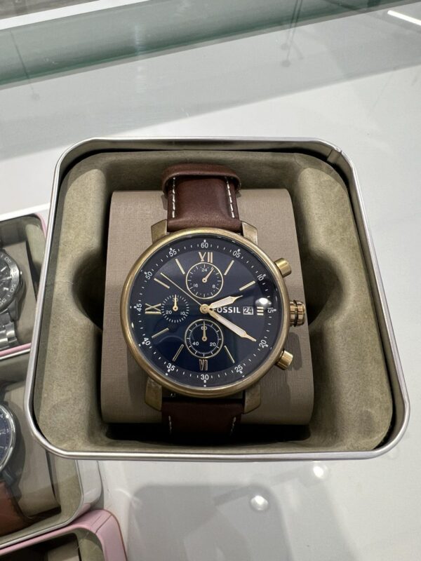 Fossil Rhett Chronograph Brown Leather Watch Men (bq2099) - Image 4