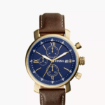 Fossil Rhett Chronograph Brown Leather Watch Men (bq2099)