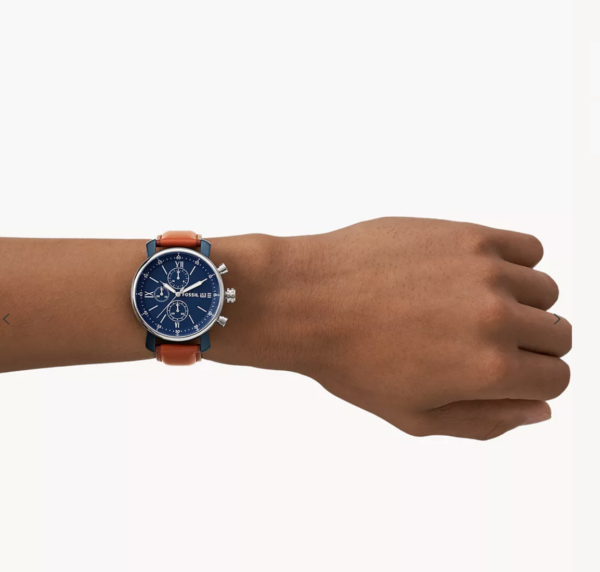 Fossil Rhett Chronograph Brown Leather Watch Men (BQ2163) - Image 3