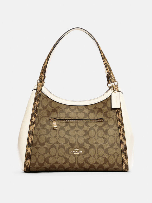 Coach Kristy Shoulder Bag In Color Block Signature (khaki Chalk Multi)