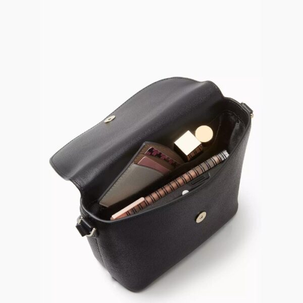 Kate Spade Elsie Pebbled Leather Crossbody (black) - Image 5