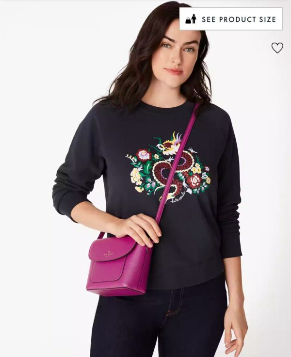 Kate Spade Elsie Pebbled Leather Crossbody (baja Rose) - Image 2