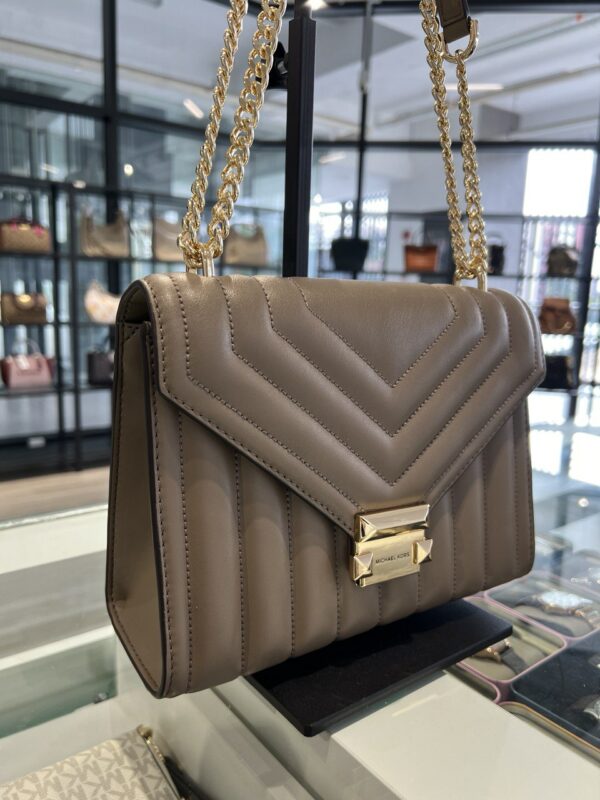 Michael Kors Whitney Medium Flap Chain Quilted Shoulder Bag (Dusk) - Image 2