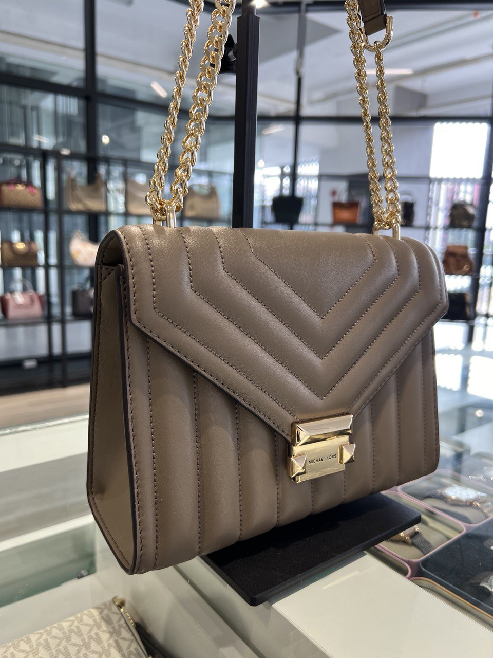 Michael kors whitney large quilted best sale