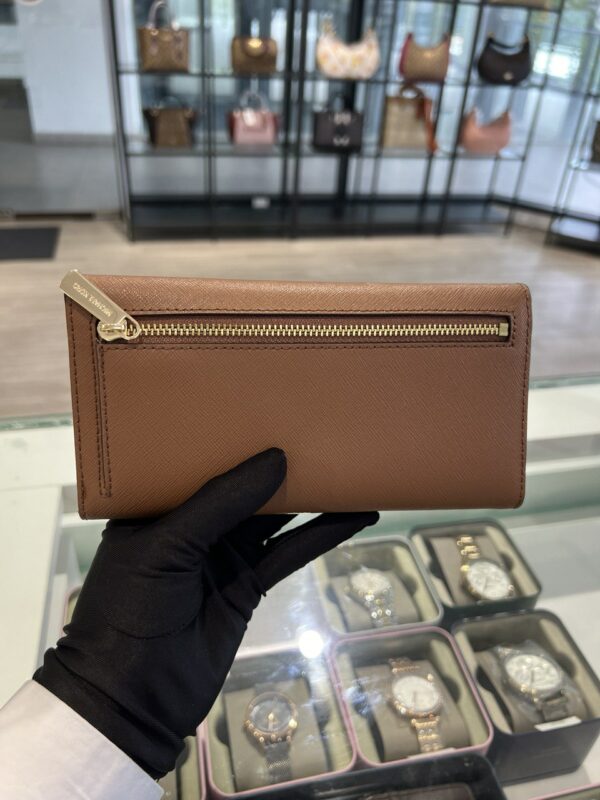Michael Kors Jet Set Travel Leather Large Trifold Wallet (Luggage) - Image 3
