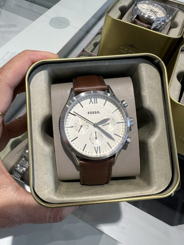 Fossil Fenmore Multifunction Brown Leather Men Watch (BQ2363) - Image 2
