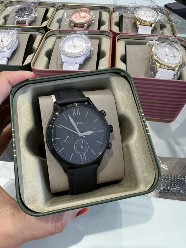 Fossil Fenmore Multifunction Black Leather Men Watch (BQ2364) - Image 2