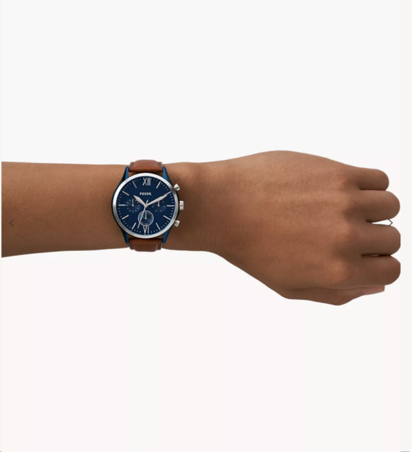Fossil Fenmore Multifunction Luggage Leather Men Watch (BQ2402) - Image 3