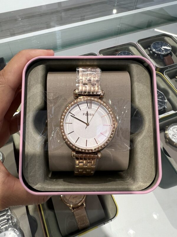 Fossil Tillie Three-hand Rose Gold Tone Stainless Steel Watch Women (BQ3497) - Image 5