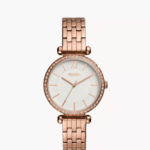 Fossil Tillie Three-hand Rose Gold Tone Stainless Steel Watch Women (BQ3497)
