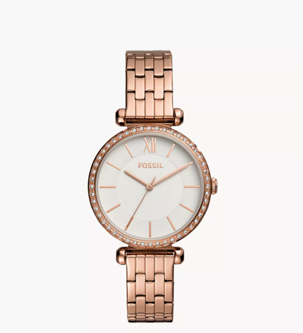 Fossil Tillie Three-hand Rose Gold Tone Stainless Steel Watch Women (BQ3497)