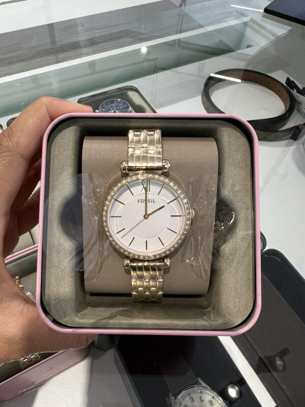 Fossil Tillie Three-hand Gold Tone Stainless Steel Women Watch (BQ3498) - Image 2