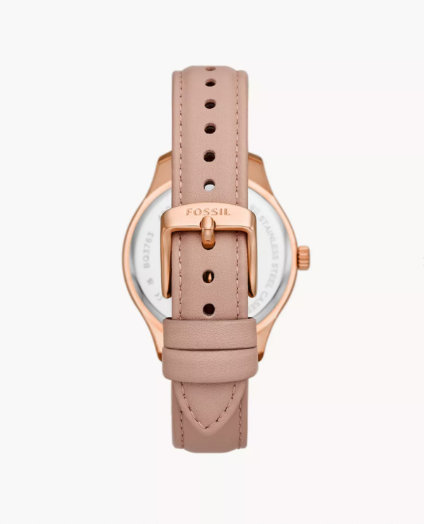 Fossil Rye Multifunction Nude Leather Women Watch (bq3763) - Image 3
