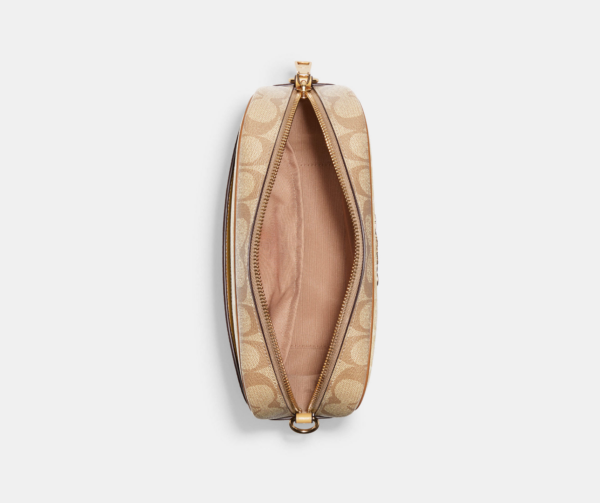 Coach Jamie Camera Bag In Blocked Signature (Khaki Chalk) - Image 3