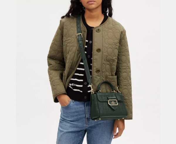 Coach Morgan Top Handle Satchel (Amazon Green) - Image 5