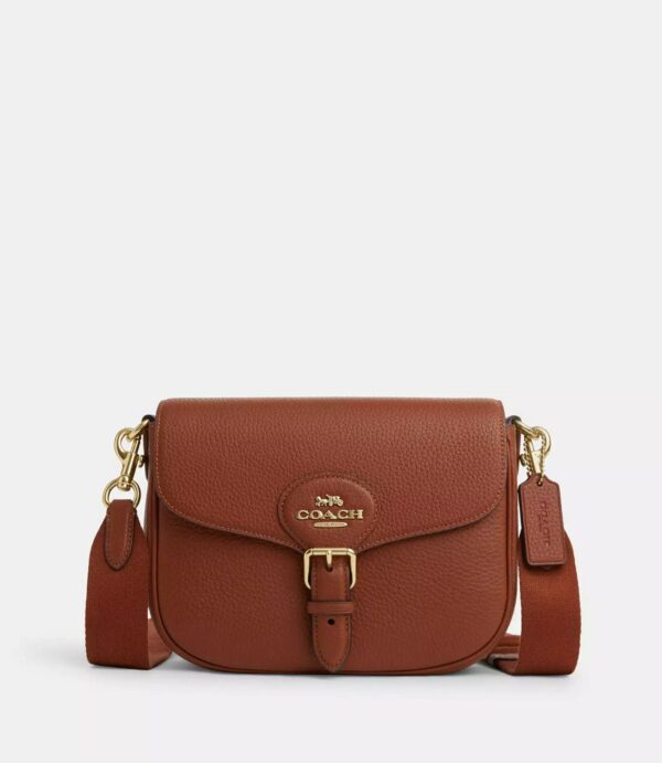 Coach Amelia Saddle Bag (Redwood)