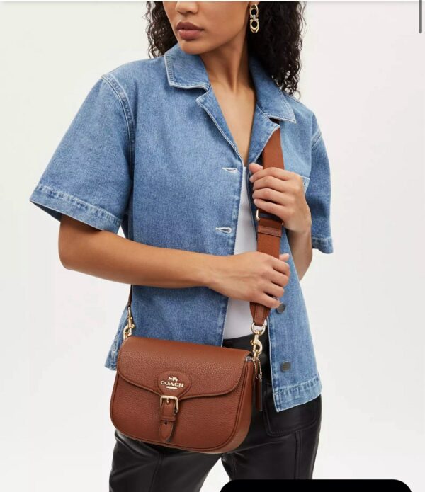 Coach Amelia Saddle Bag (Redwood) - Image 4