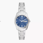 Fossil Scarlette Three-hand Day Date Stainless Steel Watch Women (es5197)