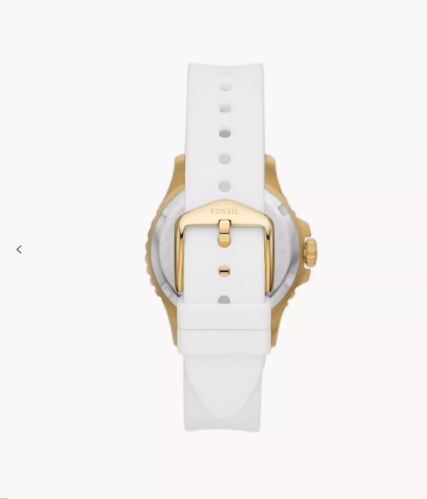 Fossil Three Hand Date White Silicone Women Watch Women (ES5286) - Image 2