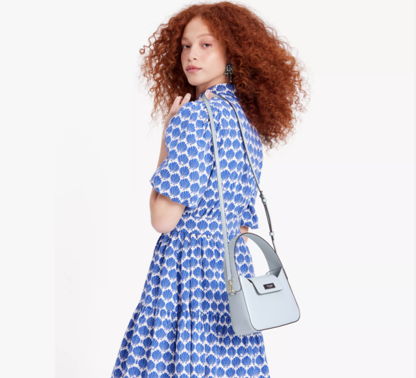 Kate Spade Sam Icon Leather Mini Hobo Bag (Watercolor) - Image 3