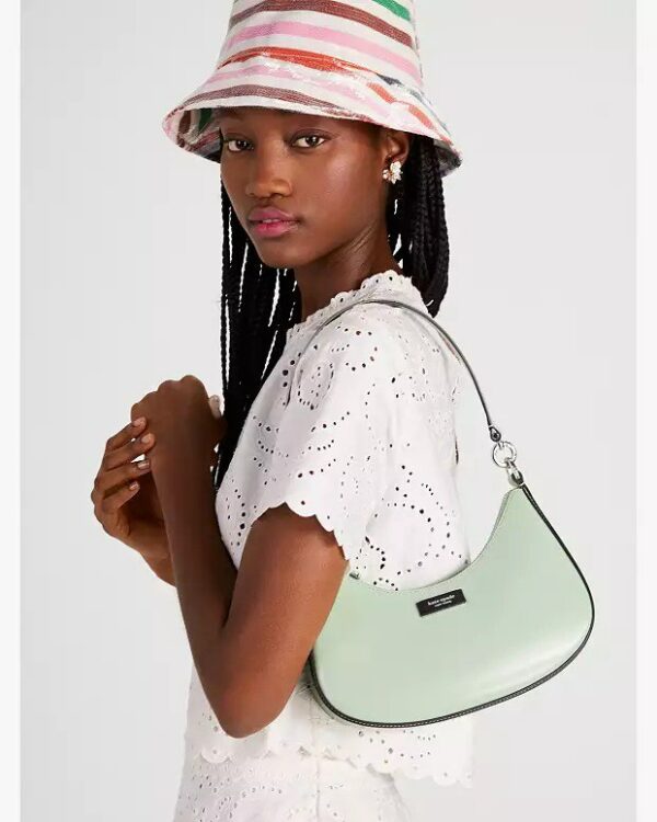 Kate Spade Sam Icon Leather Convertible Small Crossbody(Pistachio Cream)Boutique Collection - Image 3