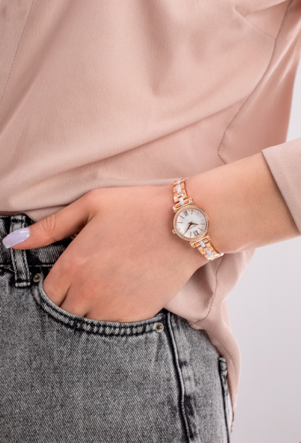 Michael Kors Sophie Analaog White Dial Women Watch (MK44) - Image 3