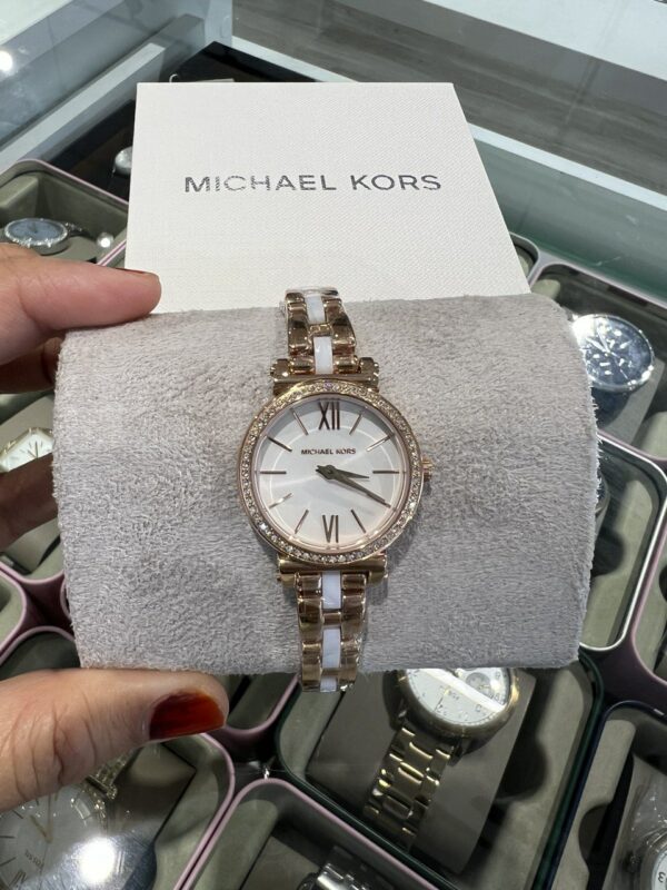 Michael Kors Sophie Analaog White Dial Women Watch (MK44) - Image 4
