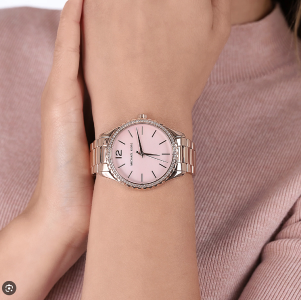 Michael Kors Layton Rose Gold Tone Dial Women Watch (mk6848) - Image 2