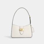 Coach Eliza Smooth Leather Shoulder Back (Chalk)
