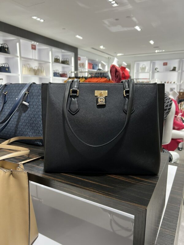 Michael Kors Ruby Large Leather Tote Bag (black) Boutique Collection - Image 3