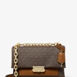 Michael Kors Cece Medium Logo Shoulder Bag (Brown)