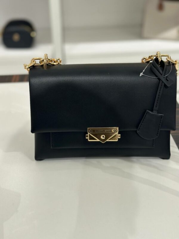 Michael Kors Cece Medium Shoulder Bag (Black Gold) - Image 2