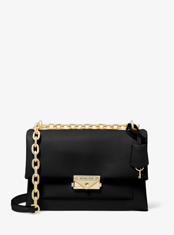 Michael Kors Cece Medium Shoulder Bag (Black Gold)