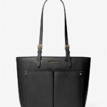 Michael Kors Jet Set Medium Pocket Tote Bag (Black)