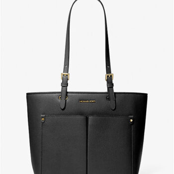 Michael Kors Jet Set Medium Pocket Tote Bag (Black)